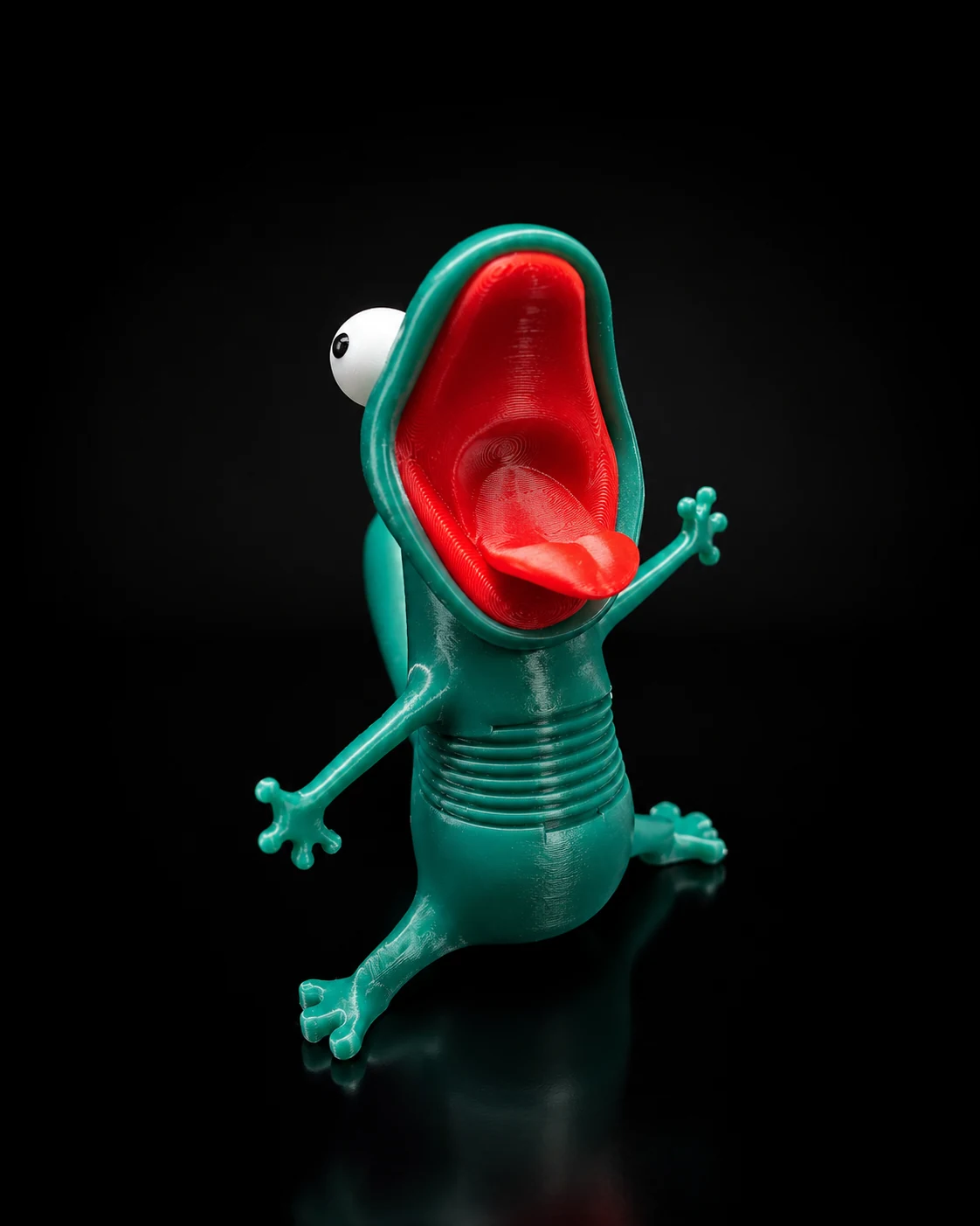 3D printed lizard figure